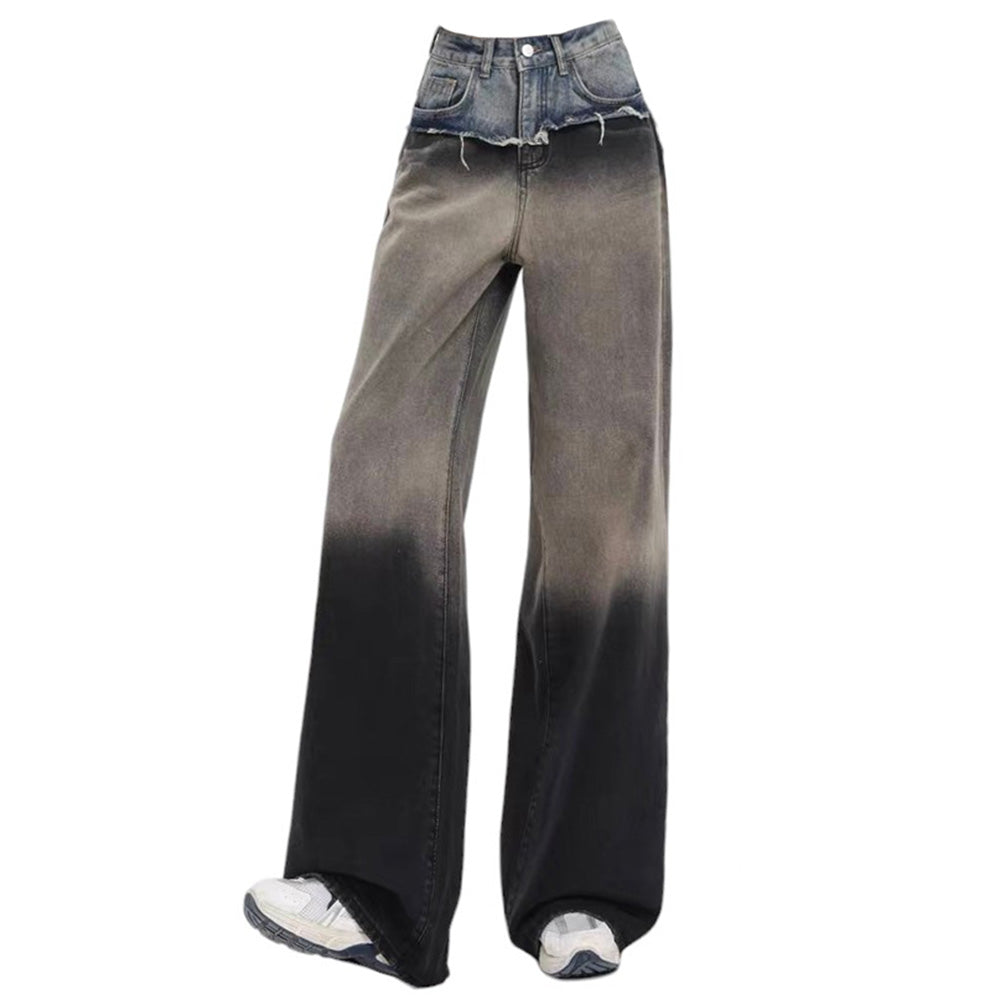 Control Freak Y2K Layered Baggy Jeans for Trendy Grunge Aesthetic Outfits