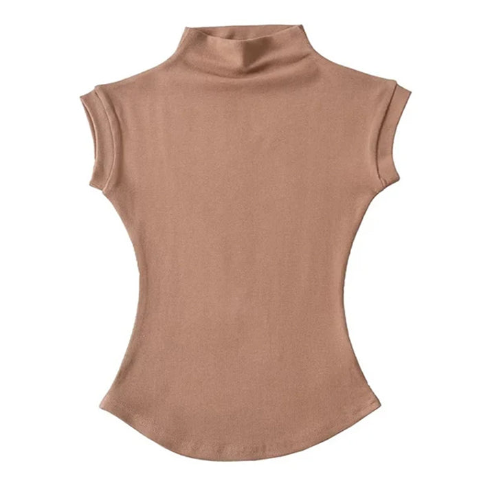 Coquette Aesthetic Basic Things Turtleneck Top - Y2K Fashion Essential for Cute Outfits