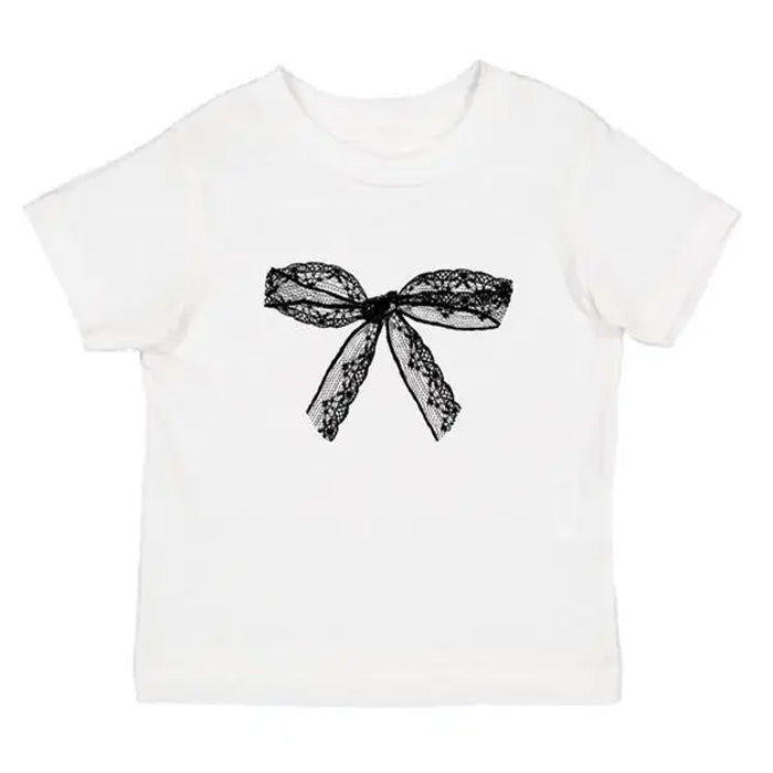 Coquette Aesthetic Bow Graphic Crop Top for Y2K Fashion Lovers