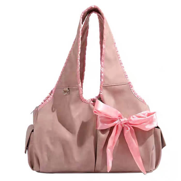 Coquette Aesthetic Bow Shoulder Bag - Cute and Stylish Accessory for Y2K Fashion Lovers