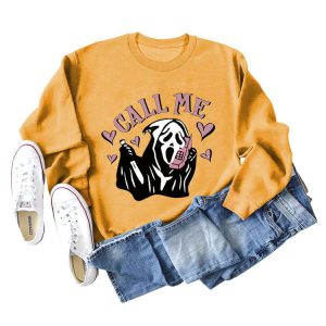 Coquette Aesthetic Call Me Sweatshirt - Y2K Fashion Comfy Hoodie for Cute Outfits