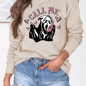 Coquette Aesthetic Call Me Sweatshirt - Y2K Fashion Comfy Hoodie for Cute Outfits