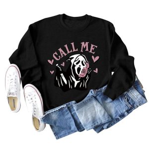 Coquette Aesthetic Call Me Sweatshirt - Y2K Fashion Comfy Hoodie for Cute Outfits