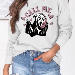 Coquette Aesthetic Call Me Sweatshirt - Y2K Fashion Comfy Hoodie for Cute Outfits