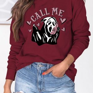 Coquette Aesthetic Call Me Sweatshirt - Y2K Fashion Comfy Hoodie for Cute Outfits