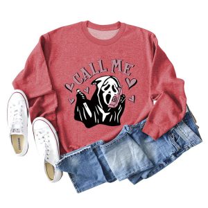 Coquette Aesthetic Call Me Sweatshirt - Y2K Fashion Comfy Hoodie for Cute Outfits