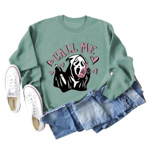 Coquette Aesthetic Call Me Sweatshirt - Y2K Fashion Comfy Hoodie for Cute Outfits