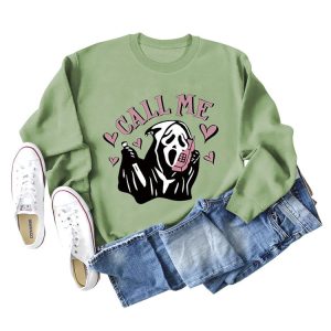 Coquette Aesthetic Call Me Sweatshirt - Y2K Fashion Comfy Hoodie for Cute Outfits