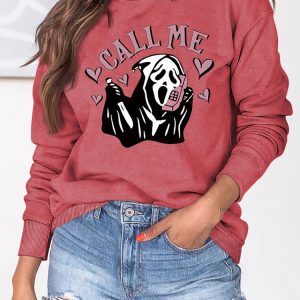 Coquette Aesthetic Call Me Sweatshirt - Y2K Fashion Comfy Hoodie for Cute Outfits