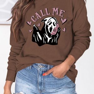 Coquette Aesthetic Call Me Sweatshirt - Y2K Fashion Comfy Hoodie for Cute Outfits