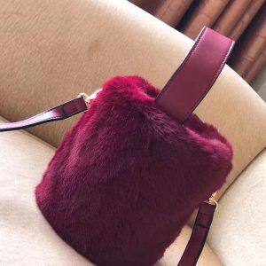 Coquette Aesthetic Fluffy Bucket Bag - Y2K Fashion Statement for Cute Outfits