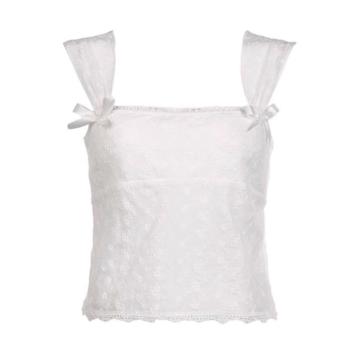 Coquette Aesthetic Lace Top: Y2K Fashion Cute Crop Top for Stylish Outfits