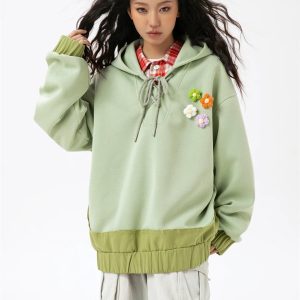 Coquette Aesthetic Women's Blossom Charms Hoodie - Y2K Fashion Cute and Comfy Top