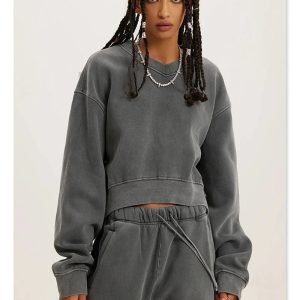 Coquette Aesthetic Women's Fleece Cropped Hoodie - Y2K Fashion Comfy Top