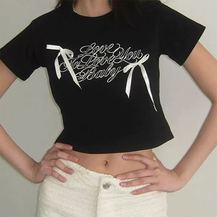 Coquette Bows Crop Top - Y2K Aesthetic Cute Top for Stylish Outfits and Fashion Lovers