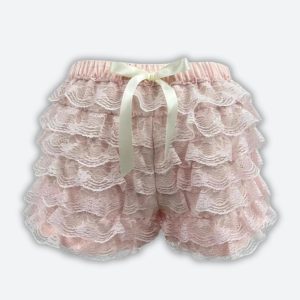 Coquette Lace Ruffled Shorts for Y2K Aesthetic and Cute Summer Outfits