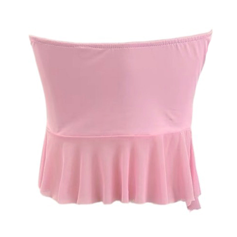 Coquette Ruffle Tube Top - Y2K Aesthetic Cute Crop Top for Stylish Outfits