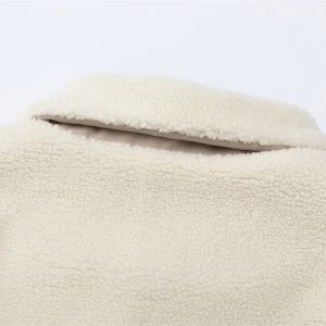 Cozy Arctic Breeze Fleece Jacket for Y2K Aesthetic and Grunge Style Outfits