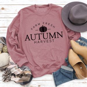 Cozy Autumn Harvest Sweatshirt in Y2K Style for a Comfy Fall Aesthetic