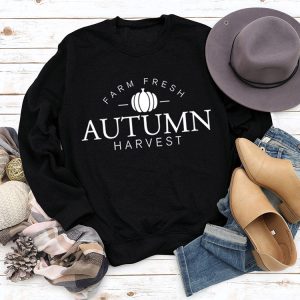 Cozy Autumn Harvest Sweatshirt in Y2K Style for a Comfy Fall Aesthetic