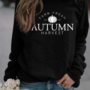 Cozy Autumn Harvest Sweatshirt in Y2K Style for a Comfy Fall Aesthetic