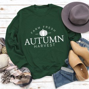 Cozy Autumn Harvest Sweatshirt in Y2K Style for a Comfy Fall Aesthetic