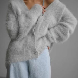 Cozy Calista Cocoon Cardi: Y2K Aesthetic Comfort for Effortless Style