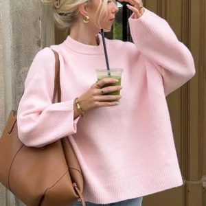 Cozy Fall Turtleneck Pullover - Y2K Aesthetic Knit Sweater for Comfy Layering