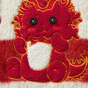 Cozy Fluffy Baby Dragon Knit Sweater - Y2K Aesthetic Cute Top for Unique Style