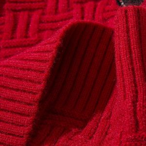 Cozy Knitted Christmas Sweater Socks for Y2K Aesthetic and Holiday Cheer