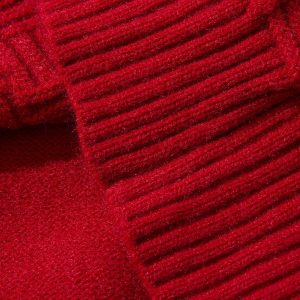 Cozy Knitted Christmas Sweater Socks for Y2K Aesthetic and Holiday Cheer