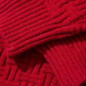 Cozy Knitted Christmas Sweater Socks for Y2K Aesthetic and Holiday Cheer