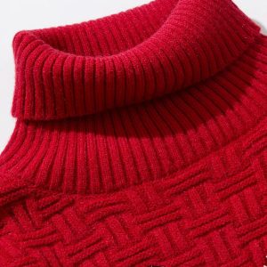 Cozy Knitted Christmas Sweater Socks for Y2K Aesthetic and Holiday Cheer