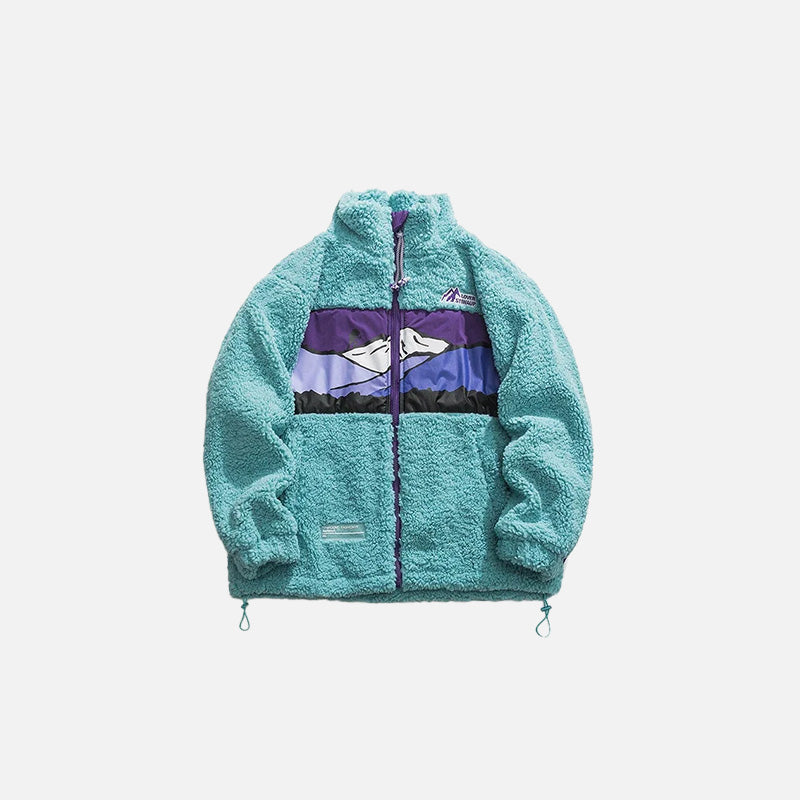 Cozy Mountain Breeze Fleece Jacket - Y2K Aesthetic Comfy Layer for Fall Outfits