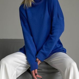 Cozy Snuggle Up Turtleneck Sweater for Y2K Aesthetic and Grunge Style Outfits