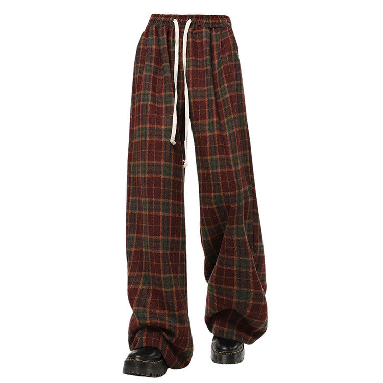 Cozy Up Y2K Plaid Pants for Comfy Grunge Aesthetic Outfits and Cute Casual Looks