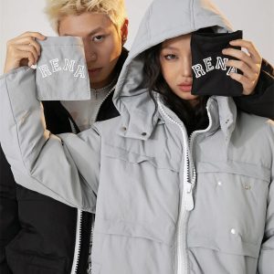 Cozy Y2K Style Hooded Collar Puffer Jacket for Trendy Winter Aesthetic