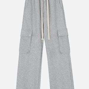 Cozy Y2K Zip-Up Sweatpants for Comfy Aesthetic Outfits and Casual Grunge Style