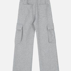 Cozy Y2K Zip-Up Sweatpants for Comfy Aesthetic Outfits and Casual Grunge Style