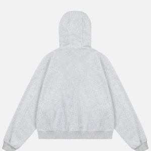 Detachable Flower Hoodie: Y2K Aesthetic Comfy Layering Piece for Cute Outfits