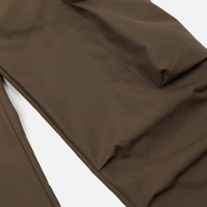 Detachable Pocket Cargo Pants for Y2K Aesthetic and Grunge Style Outfits