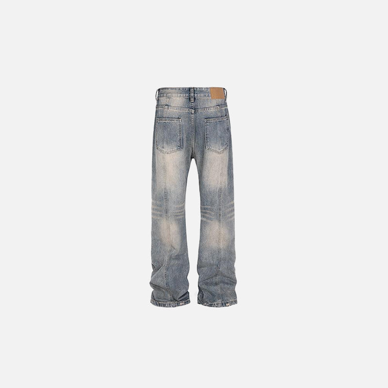 Distressed Y2K Denim Jeans for a Grunge Aesthetic Look and Vintage Vibe