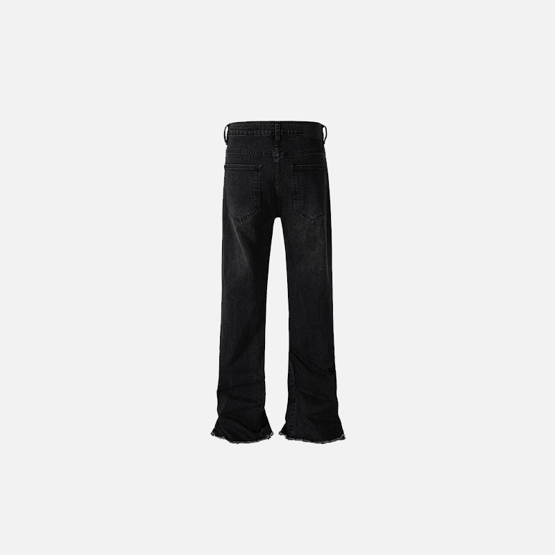 Edgy Black Flared Jeans for Y2K Aesthetic, Grunge Style, and Coquette Outfits