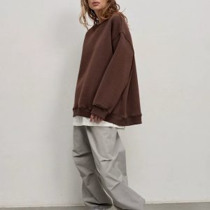 Eli's Y2K Aesthetic Effortless Style Pullover - Comfy Grunge-Inspired Hoodie for Trendy Looks