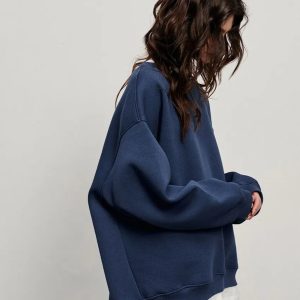 Eli's Y2K Aesthetic Effortless Style Pullover - Comfy Grunge-Inspired Hoodie for Trendy Looks