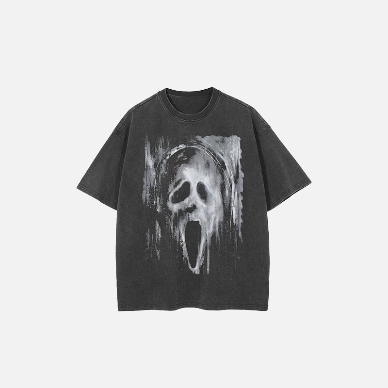 Ethereal Scream Y2K Graphic T-Shirt - Aesthetic Grunge Style for Trendy Outfits