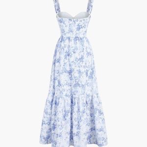 Floral Zippered Dress with Pockets - Y2K Aesthetic Cute Dress for Effortless Style