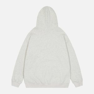 Flower Embroidery Y2K Hoodie - Cute Pastel Aesthetic Top for Cozy Style