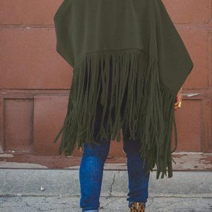 Fringed Suede Top in Y2K Style - Boho Aesthetic Cute Top for Trendy Outfits