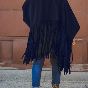 Fringed Suede Top in Y2K Style - Boho Aesthetic Cute Top for Trendy Outfits